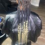 Large Bohemian knotless Braids