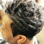 updo on natural hair