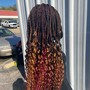 Knotless  Braids medium/mid back