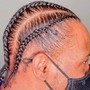 12+ small feed-in braids