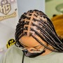 Kids cornrow with a little extension