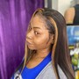 Touch up Relaxer 6 weeks of new growth