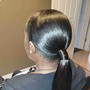 Pony tail/ Natural updo