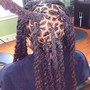 Colored tips for locs