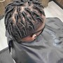 Dreadlock install using interlock method or back combing