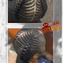 Men's Braids shaved head