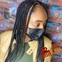 Protective Knotless Single Tree Braids (small full boho)