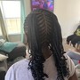 small boxbraids mid back