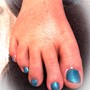 Acrylic Nails, Pedicure - Polish