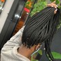 Small Knotless or Box Braids - Midback