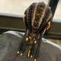 2 Feed-in Braids Midback Length