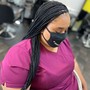 Large Knotless Braids  ( Mid Back)