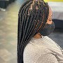 Large Knotless Braids  ( Mid Back)