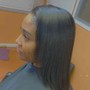 Relaxer touch-up and style