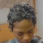 Relaxer touch-up and style