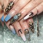 Acrylic Fill med length unlimited nail art