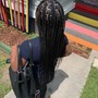 Med-large knotless braids hair included