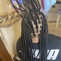 Small bohemian knotless Braids