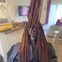 Small bohemian knotless Braids