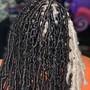 Extra small Knotless  Goddess Braids (mid back)