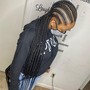 Large Knotless braids  (more braids than Jumbo)