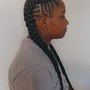 Natural hair Cornrows