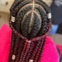 Medium 4 layer tribal braids