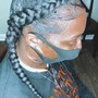 Smedium knotless box braids