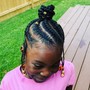 Kid's Box Braids w/ added hair