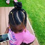 Kid's Box Braids w/ added hair