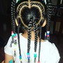 Kid's Box Braids w/ added hair