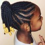 Kid's Box Braids w/ added hair