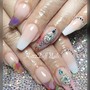 Acrylic Fill med length unlimited nail art