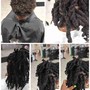 Natural hair silk press