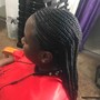 Straight back Cornrows(No Weave Added)