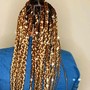 Smedium knotless box braids