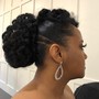 Flat twist Updo