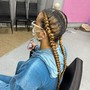 Criss-Cross Smedium Midback Braids