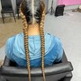 Criss-Cross Smedium Midback Braids