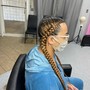 Wig braid down cornrows