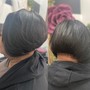 Virgin relaxer cut style package