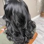 Silk Press for Mid Back length hair