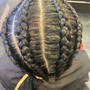 8-12 Smedium Feed-in Braids(mid-back)