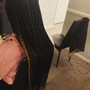 2 Natural Straight Back Braids