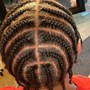 Natural corn rows