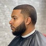 Regular Haircut and beard with Single color process