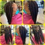 French braids in front / Individual Braids in back