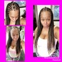 French braids in front / Individual Braids in back