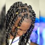 Medium knotless Box Braids