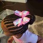 Kid's Braids style with weave